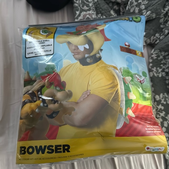 Bowser Mask and inflatable shell- adult sized - Picture 1 of 3